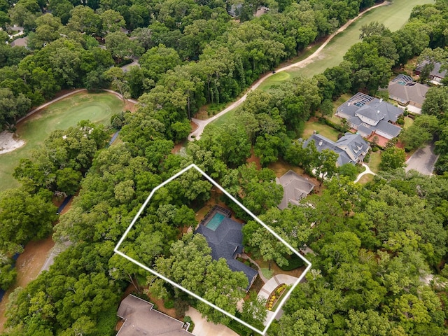 4535 SW 105th Dr, Gainesville, FL 32608 - aerial view of property's location with property boundaries highlighted, a golf course, and nearby suburban area