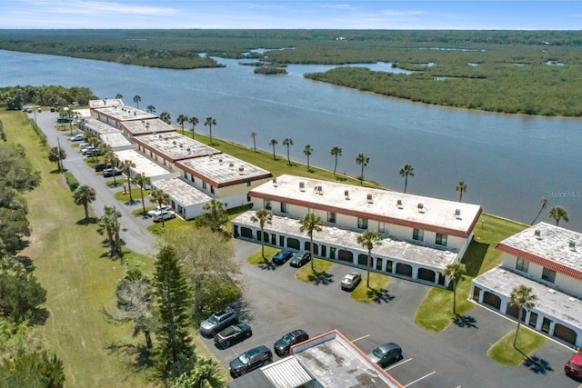 26 Ocean Palm Villa S Unit 26, Flagler Beach, FL 32136 - birds eye view of property featuring a water view