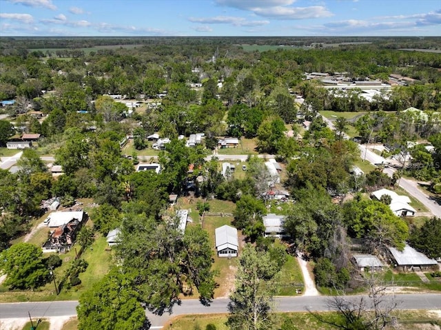 aerial view with a forest view