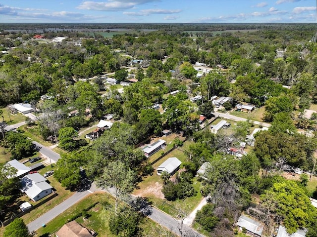 bird's eye view with a forest view