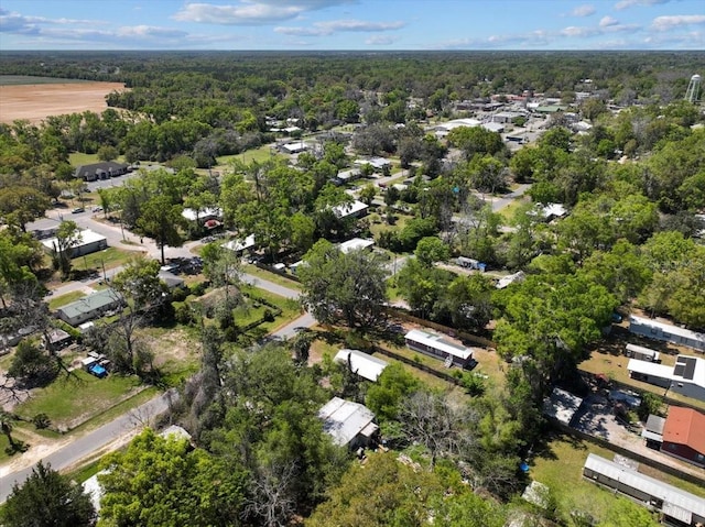 bird's eye view with a forest view