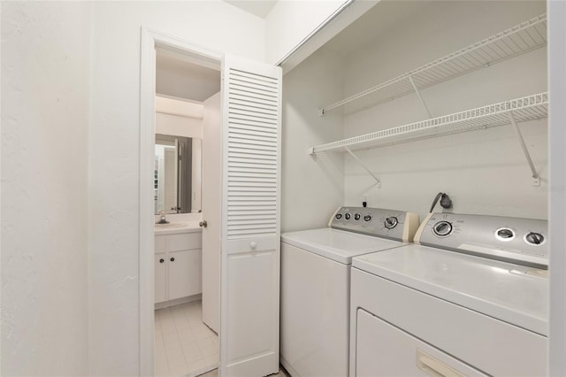 laundry area with washer and clothes dryer