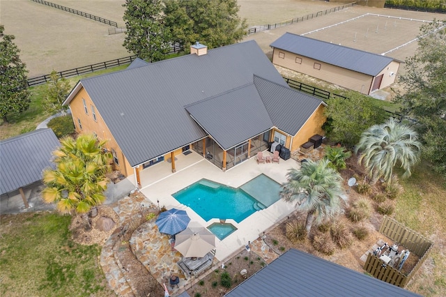 drone / aerial view