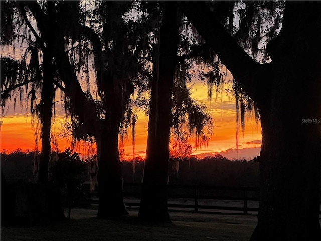 view of nature at dusk