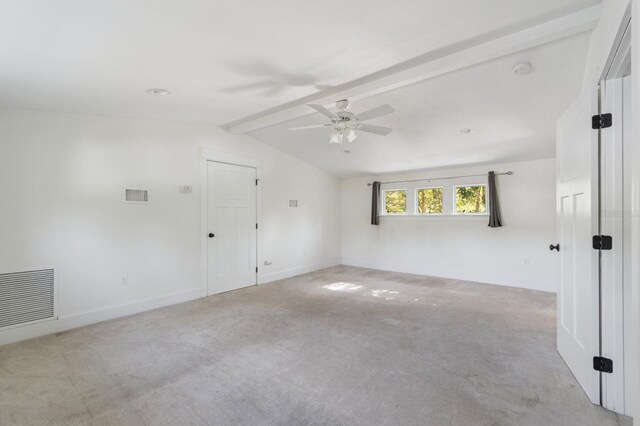 620 NE 6th Ave, Gainesville, FL 32601 - spare room featuring visible vents, carpet, and ceiling fan