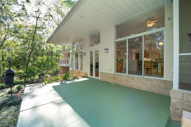 3200 NW 21st Ave, Gainesville, FL 32605 - view of patio featuring french doors