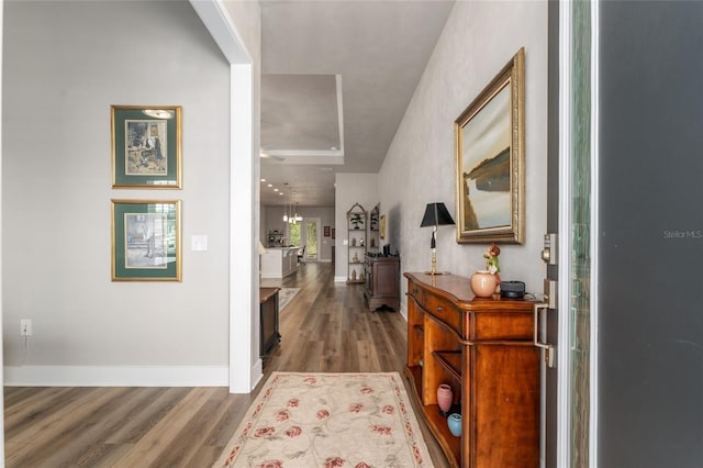 1272 NW 132nd Blvd, Newberry, FL 32669 - hall with wood finished floors and baseboards