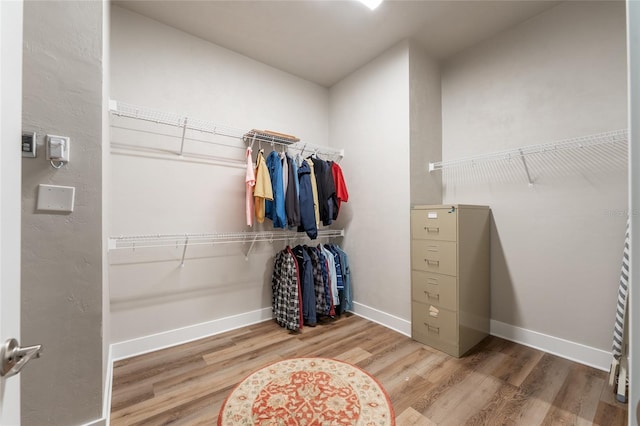 1272 NW 132nd Blvd, Newberry, FL 32669 - walk in closet featuring wood finished floors