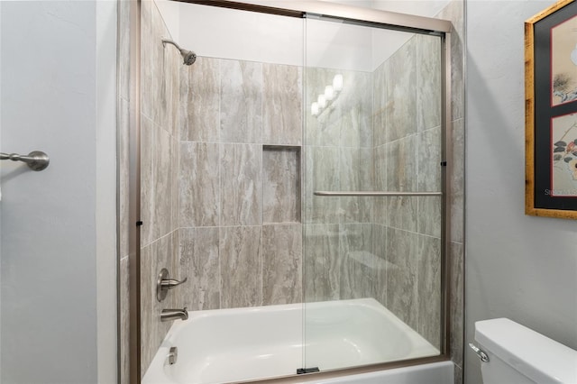 1272 NW 132nd Blvd, Newberry, FL 32669 - bathroom featuring toilet and enclosed tub / shower combo