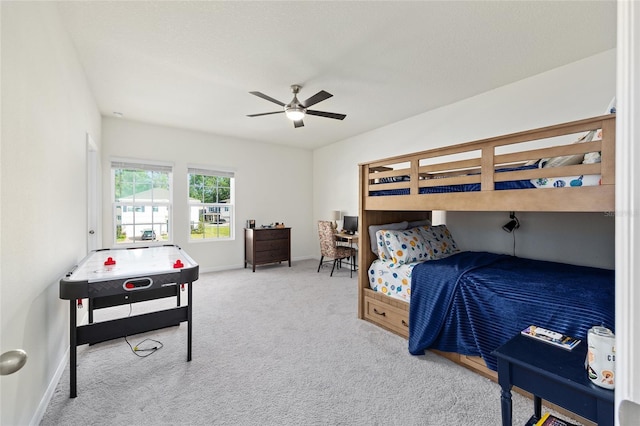 1487 NW 136th Blvd, Newberry, FL 32669 - carpeted bedroom with baseboards and ceiling fan