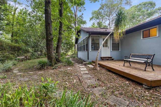 4038 NW 86th Blvd, Gainesville, FL 32653 - view of yard featuring a deck