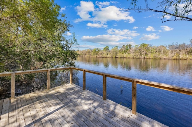 4250 NW 81st Ln, Bell, FL 32619 - dock area with a deck with water view