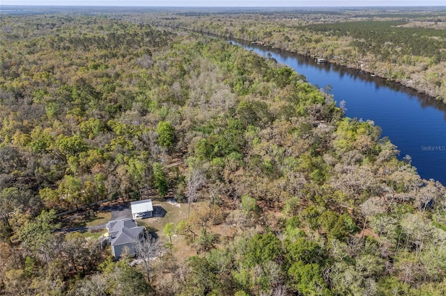 4250 NW 81st Ln, Bell, FL 32619 - aerial view with a view of trees and a water view