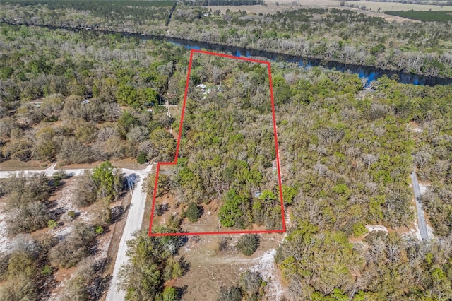 4250 NW 81st Ln, Bell, FL 32619 - aerial view featuring a water view and a wooded view