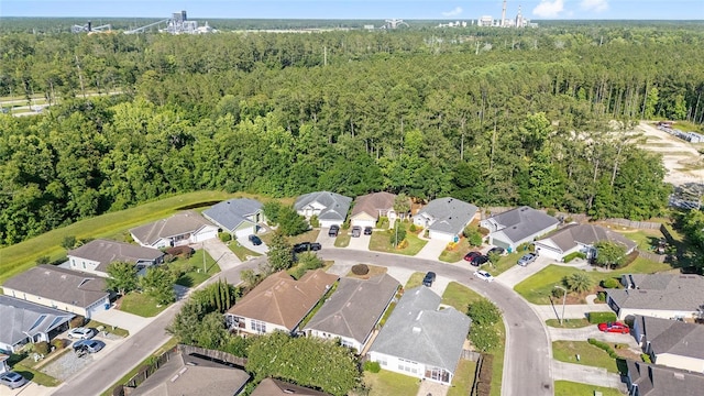 11764 NW 60th Dr, Alachua, FL 32615 - aerial view of property's location featuring a heavily wooded area and nearby suburban area