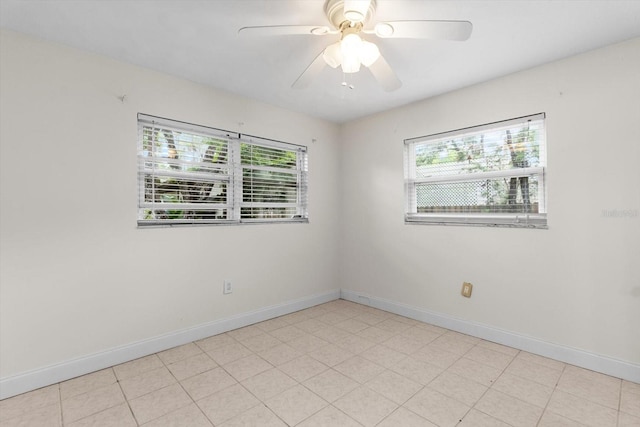 841 N Palm Springs Ter, Crystal River, FL 34429 - empty room featuring baseboards and a ceiling fan