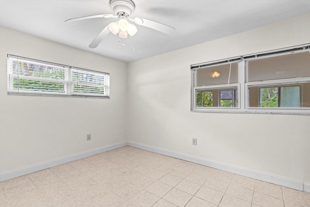 841 N Palm Springs Ter, Crystal River, FL 34429 - empty room featuring baseboards and a ceiling fan