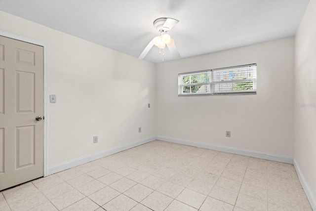 841 N Palm Springs Ter, Crystal River, FL 34429 - empty room featuring ceiling fan and baseboards