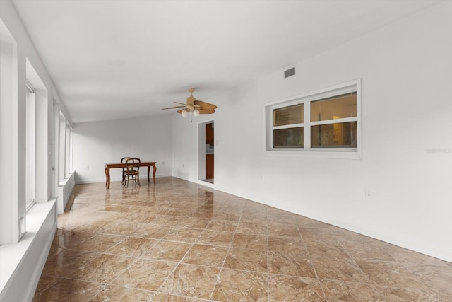 841 N Palm Springs Ter, Crystal River, FL 34429 - empty room with visible vents and a ceiling fan