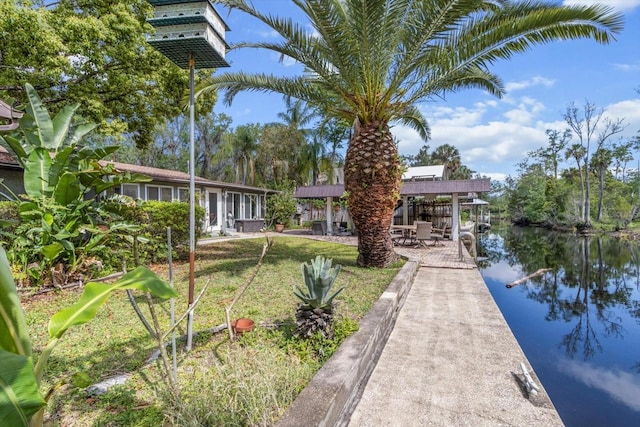 841 N Palm Springs Ter, Crystal River, FL 34429 - exterior space with a water view