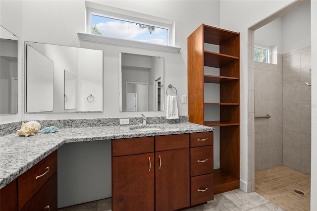 6382 SW 48th Dr, Gainesville, FL 32608 - bathroom with vanity and tiled shower
