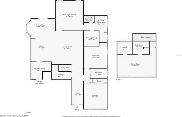 6382 SW 48th Dr, Gainesville, FL 32608 - view of property floor plan