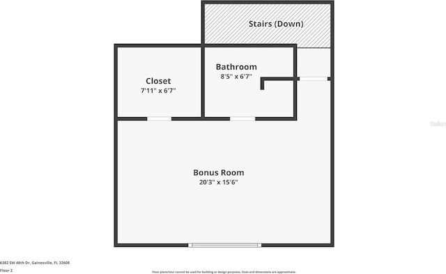6382 SW 48th Dr, Gainesville, FL 32608 - view of room layout