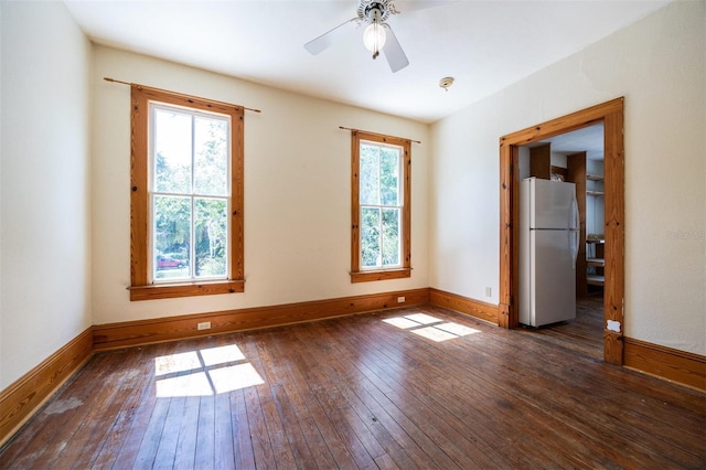 562 NE 2nd Ave, Gainesville, FL 32601 - spare room featuring wood-type flooring and a ceiling fan