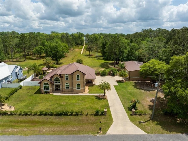 9835 SW 80th Pl, Hampton, FL 32044 - drone / aerial view featuring a view of trees
