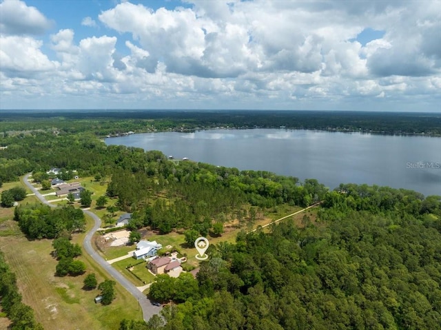 9835 SW 80th Pl, Hampton, FL 32044 - bird's eye view featuring a water view and a forest view