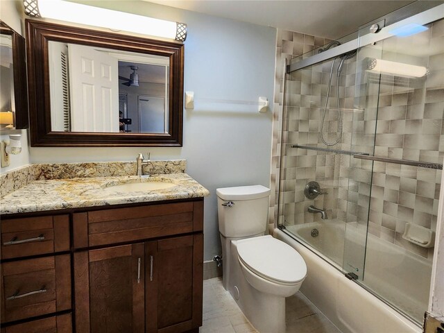 3370 Ocean Shore Blvd Unit 5020, Ormond Beach, FL 32176 - full bath featuring vanity, enclosed tub / shower combo, and toilet