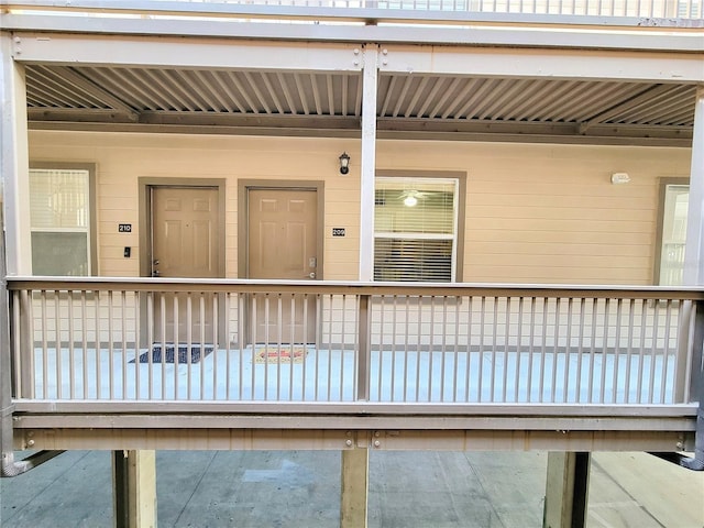 view of exterior entry