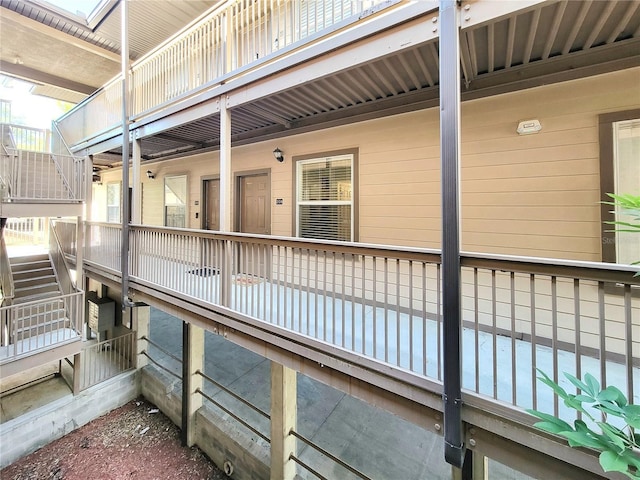 view of property exterior with stairway