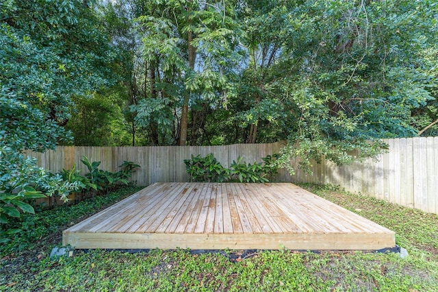 3118 NW 79th Ct, Gainesville, FL 32606 - wooden terrace featuring a fenced backyard