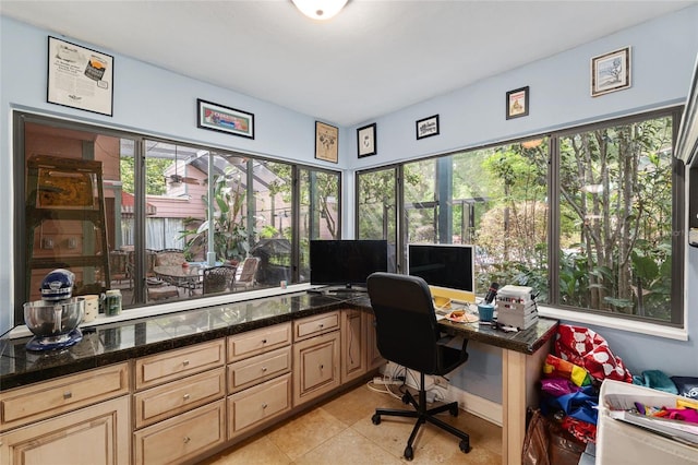 4714 NW 19th Pl, Gainesville, FL 32605 - office area featuring light tile patterned floors and plenty of natural light