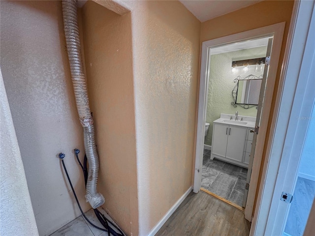 3935 SW 26th Ter Unit 3935A, Gainesville, FL 32608 - corridor with a sink