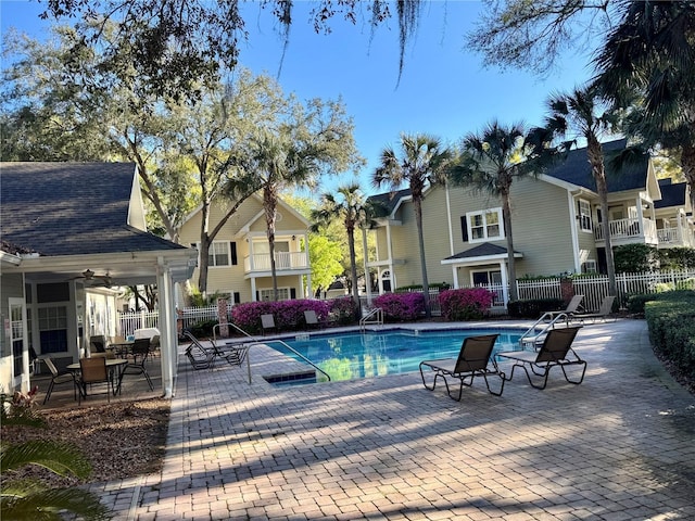 10000 SW 52nd Ave Unit 76, Gainesville, FL 32608 - pool featuring fence and a patio