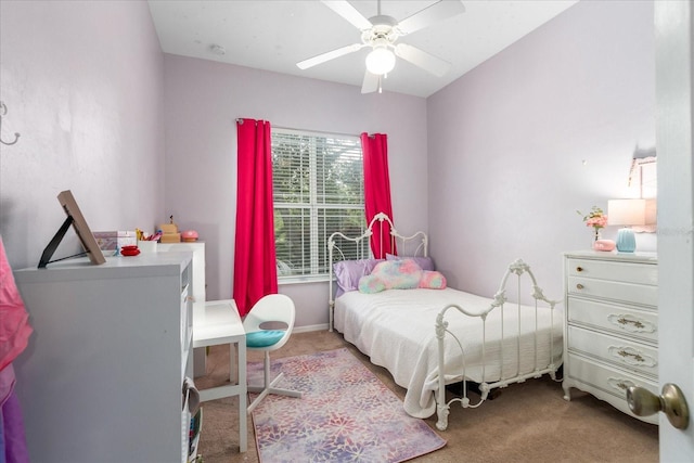 2184 NW 144th St, Newberry, FL 32669 - bedroom with carpet floors and ceiling fan