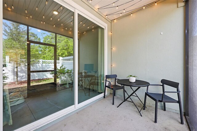 view of sunroom