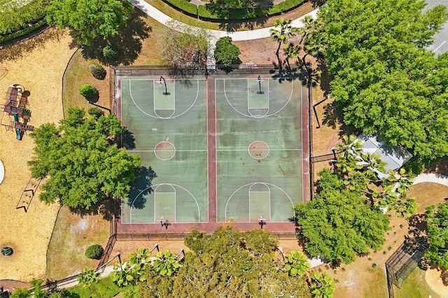 view of basketball court featuring community basketball court