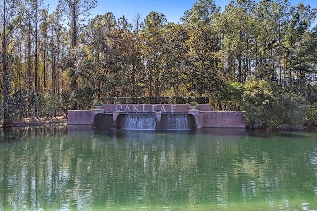 view of water feature