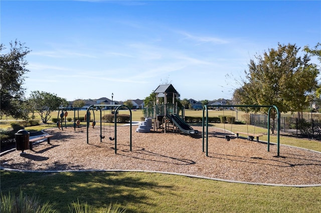 view of communal playground