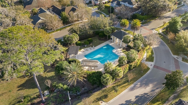 3624 SW 73rd Way, Gainesville, FL 32608 - aerial view of property and surrounding area with a pool area