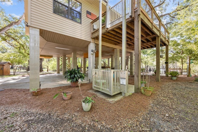 view of patio / terrace with a deck