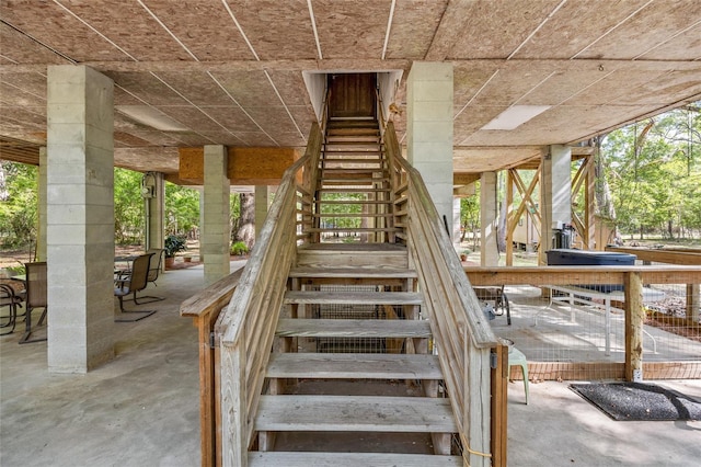 view of stairway