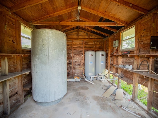 view of storage area