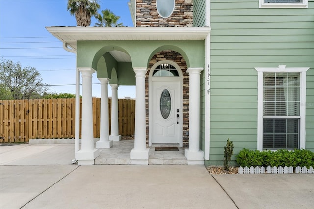 11931 NW 8th Rd, Gainesville, FL 32606 - entrance to property featuring stone siding