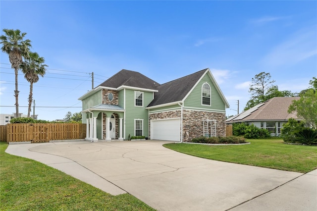 11931 NW 8th Rd, Gainesville, FL 32606 - traditional-style house featuring stone siding, concrete driveway, and an attached garage