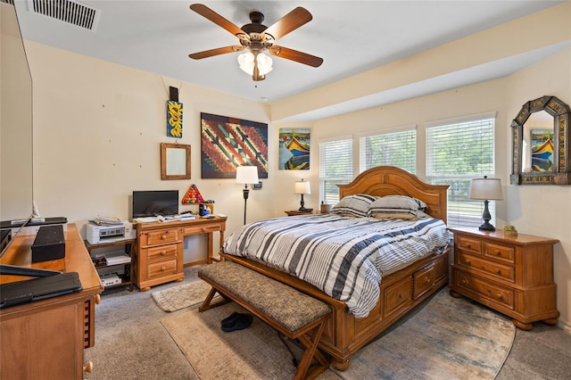 6546 NW 109th Pl, Alachua, FL 32615 - carpeted bedroom featuring visible vents and ceiling fan