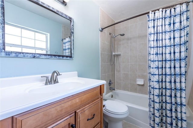 2423 NW 67th Ter, Gainesville, FL 32606 - full bathroom featuring shower / bath combo, toilet, and vanity